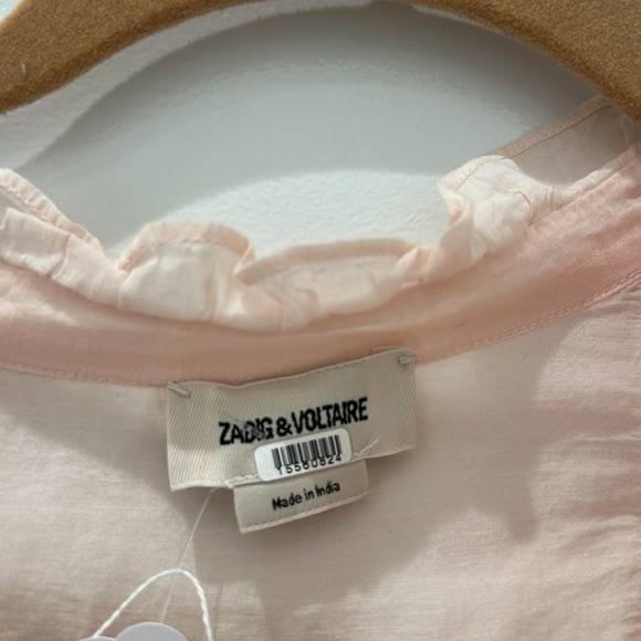 Zadig & Voltaire Ladies Cotton Blend Blouse Top Sleeveless Top size Large - Picture 5 of 8